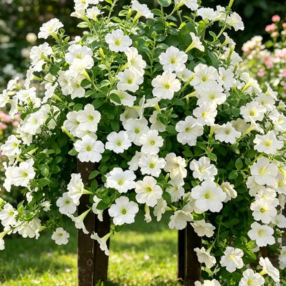 3000pcs White Petunia Seeds, Cut Flowers, Home Garden, Flower Seeds, Heirloom & Non-GMO, Easy to Grow