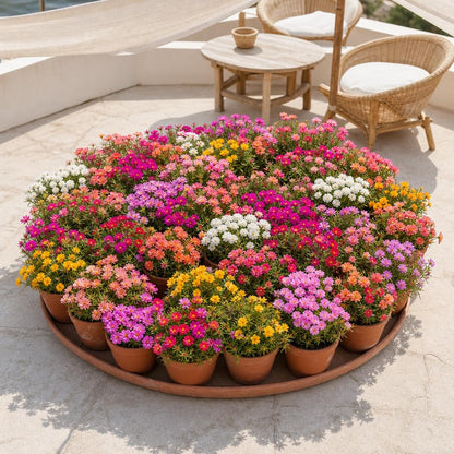 1000pcs Mixed Moss Rose Seeds for Planting Bulk Garden Seeds Floral Gift DIY Landscaping Ground Cover