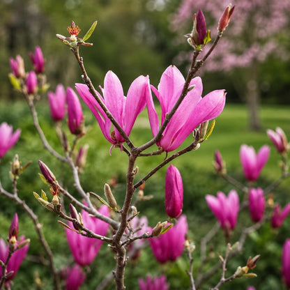 27Pcs Light Pink White Magnolia Seeds Fragrant Flower Tree Seeds