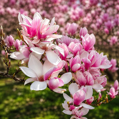 27Pcs Light Pink White Magnolia Seeds Fragrant Flower Tree Seeds