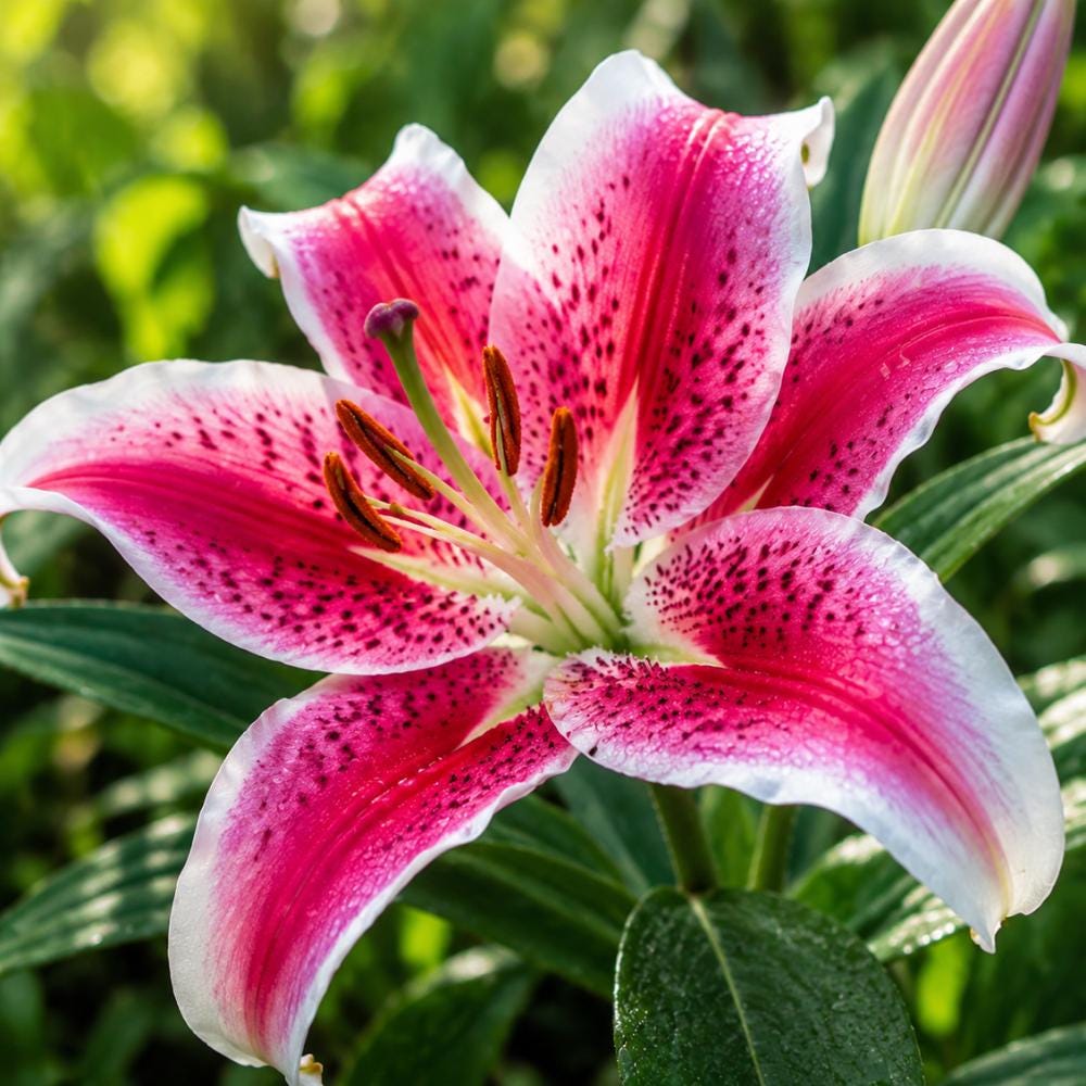 100pcs Pink Oriental Lily seeds for Planting, Fragrant Flower for Garden and Patio