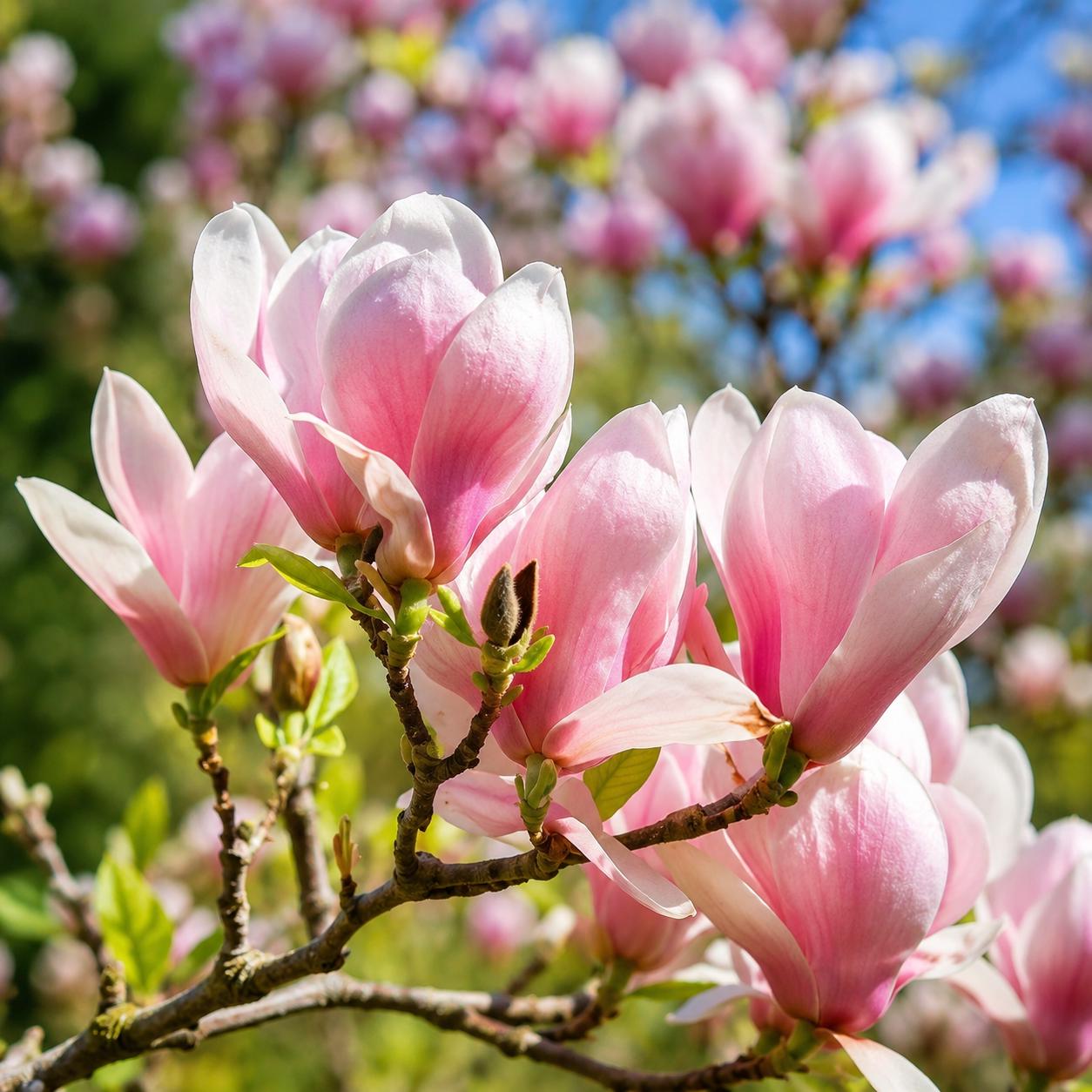 27Pcs Light Pink White Magnolia Seeds Fragrant Flower Tree Seeds
