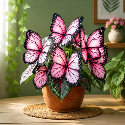 197Pcs Moonlight Butterfly Begonia Seeds Purple Foliage Ornamental Garden Plant Seeds