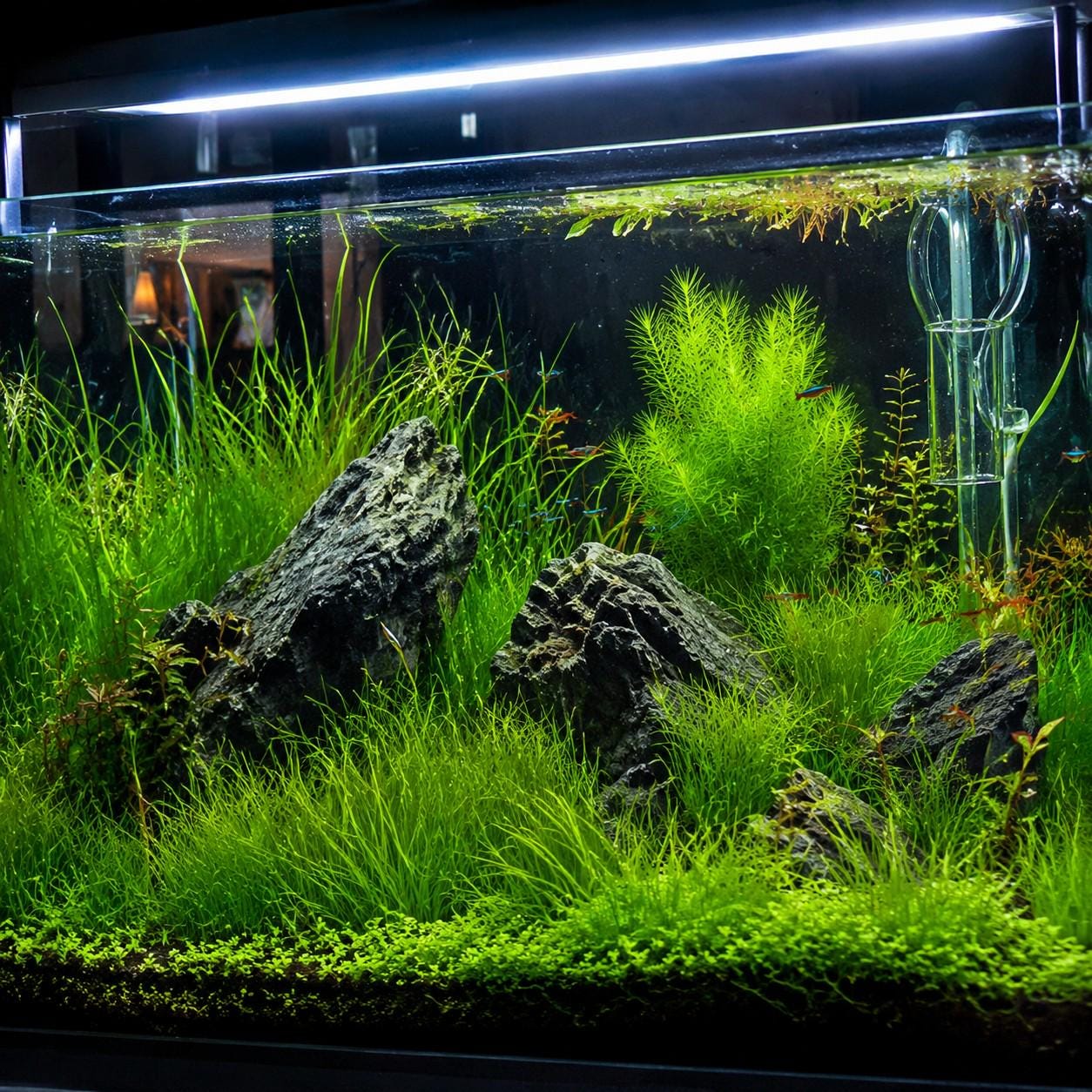 1960Pcs Aquarium Carpet Plant Seeds for Freshwater Tanks Lush Green Grass Substrate Coverage Easy Setup