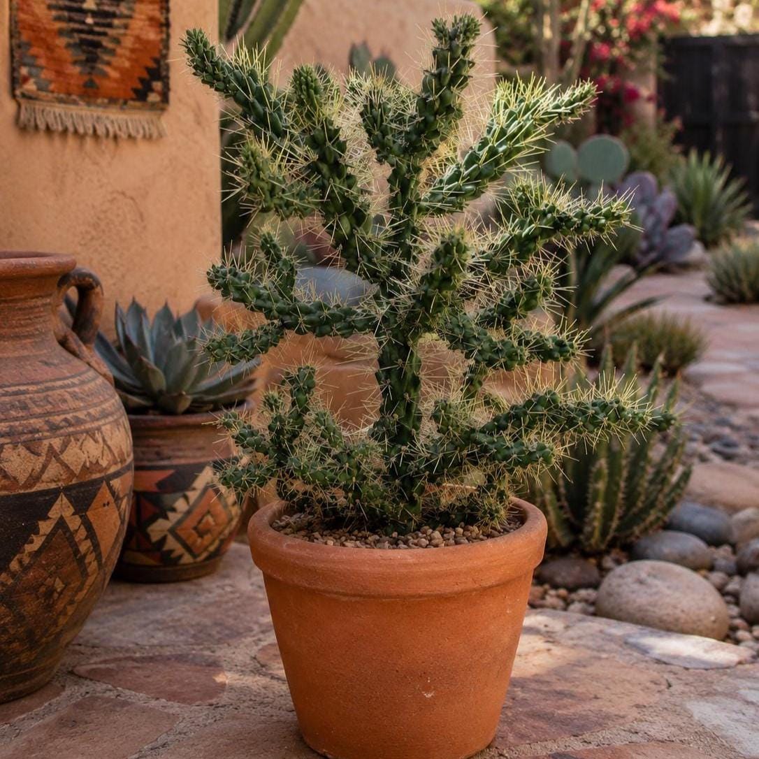 100Pcs Cold Hardy Tree Cactus Seeds - Flowering Cane Cholla - Cylindropuntia Imbricata