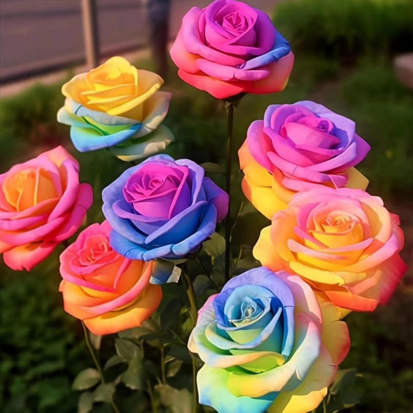Rainbow Rose Seeds 150Pcs Perennial Garden Plant