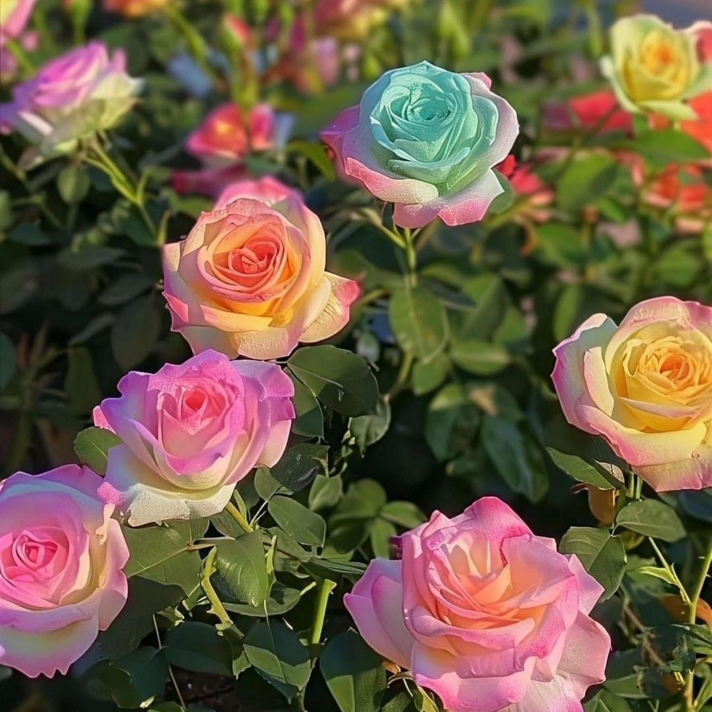 Rainbow Rose Seeds 150Pcs Perennial Garden Plant