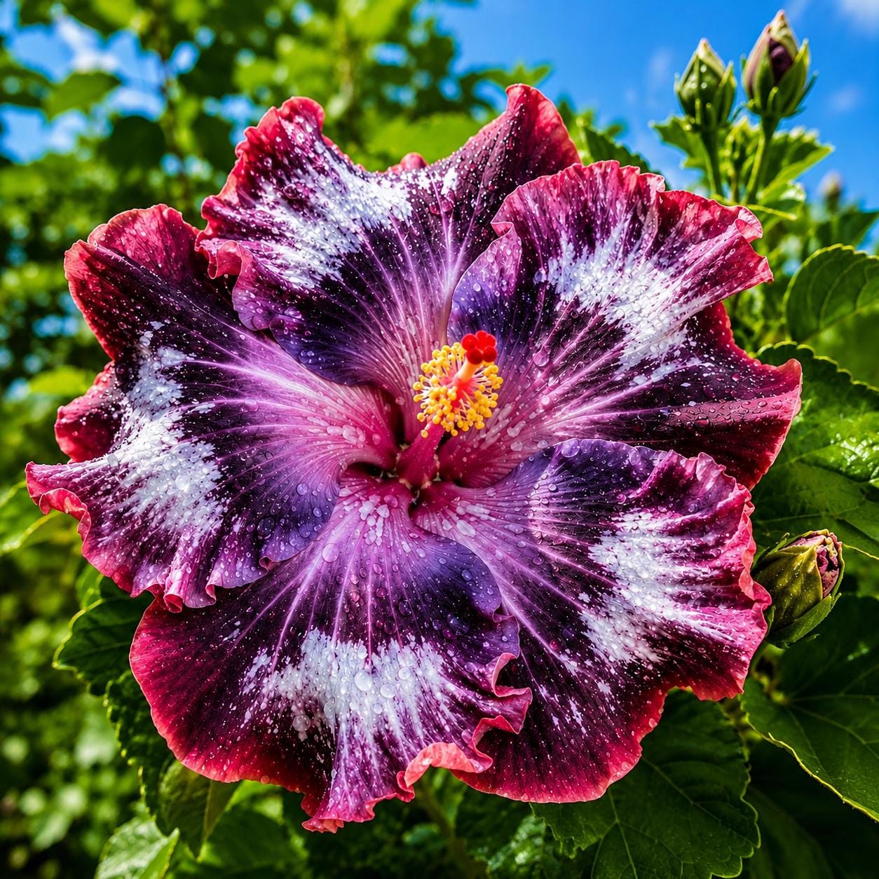 100pcs Silver Pink Purple Hibiscus Flowers Perennial Bloom Sun Patio Container Butterfly Seeds