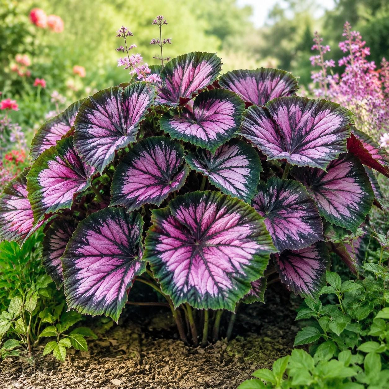 100Pcs Coleus Seeds Striking Pink Purple Starburst Foliage Colorful Indoor Outdoor Garden Annual Seeds