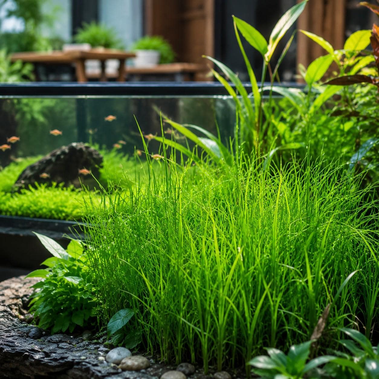 1960Pcs Aquarium Carpet Plant Seeds for Freshwater Tanks Lush Green Grass Substrate Coverage Easy Setup