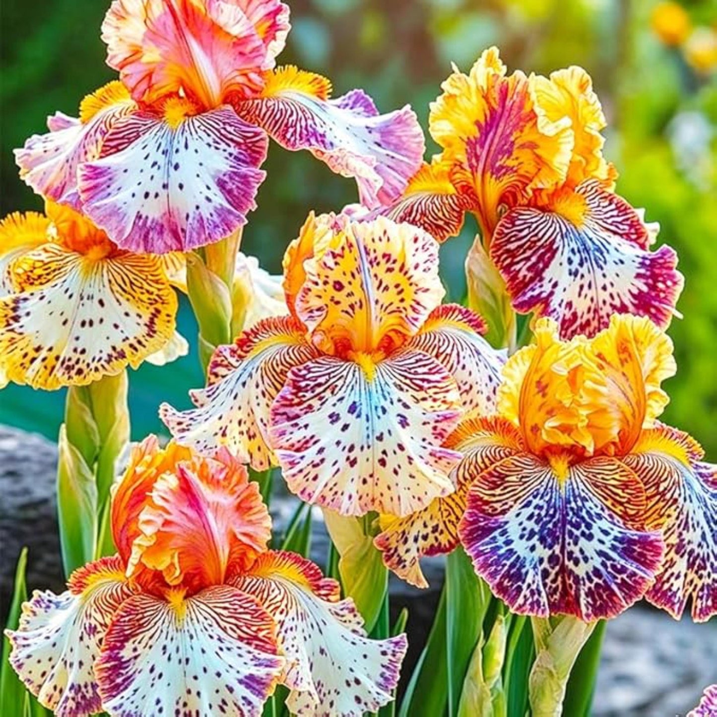 84Pcs Mixed Iris Seeds Perennial Colorful Flower Seeds for Garden