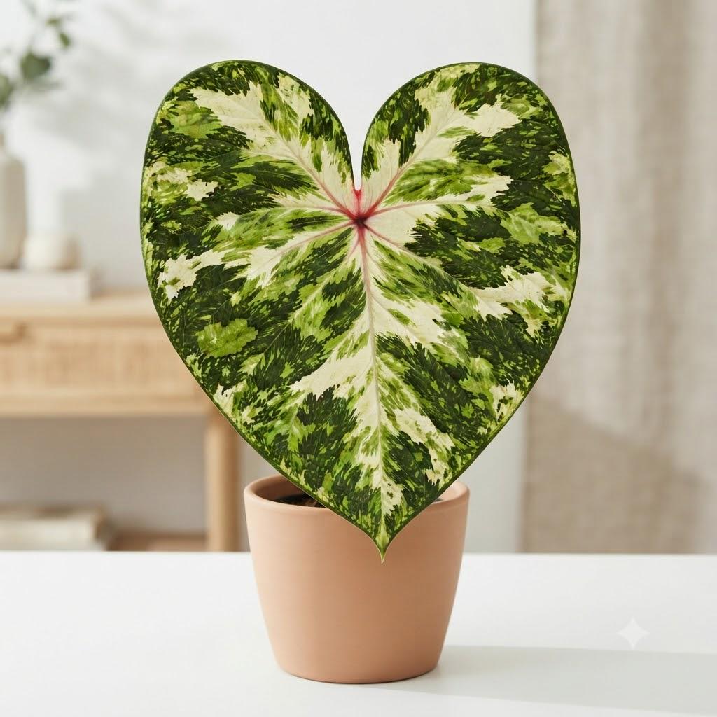 100pcs Tropical Garden Caladium Bicolor Seeds Growth For Outdoor Landscaping Easy To Cultivate