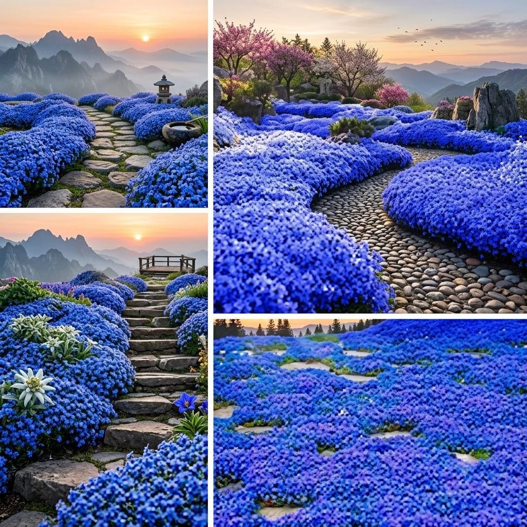 500Pcs Magic Creeping Thyme Seeds Heirloom Perennial Ground Cover Plant