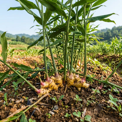 100 Pcs Ginger Seeds Common Vegetable Seeds for Seasonal Home Garden Growing